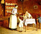 Gilbert Paintings - The Children's Taste by Victor Gabriel Gilbert